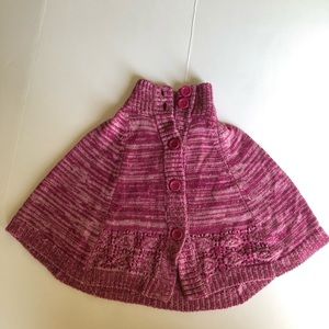 Girls Little Lass 3T Should Cape With Buttons